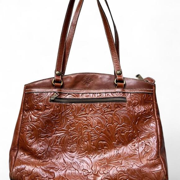 Patricia Nash Tooled Leather Poppy Tote Florance P53207 Western - Picture 1 of 8